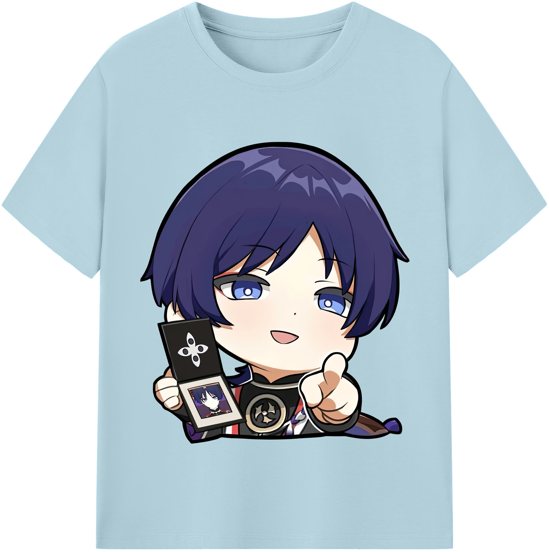 げんし神 さんペい genshin Sanpei 綿100％半袖Tシャツ（フロントプリント）